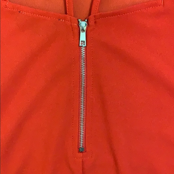 Fashion Nova Red V Neck Strappy Back Midi Dress - Picture 5 of 5